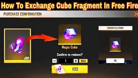 How To Exchange Cube Fragments In Free Fire | How To Exchange Magic Cube Fagments In Free Fire |