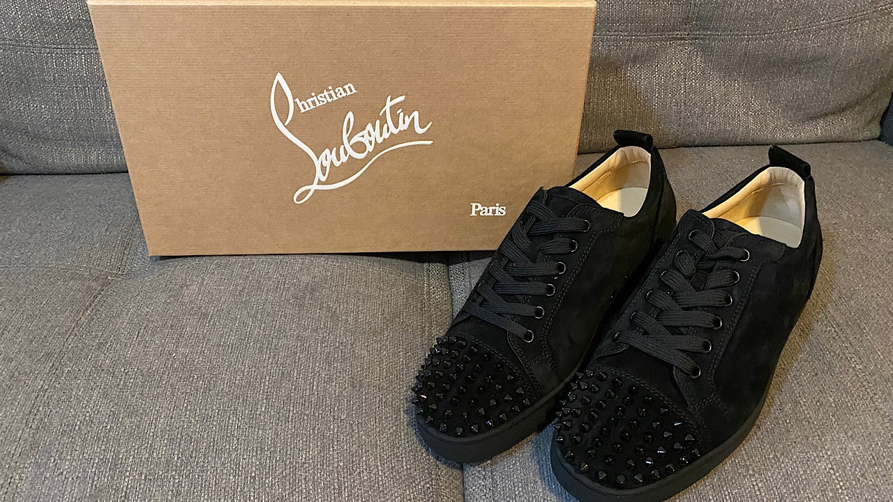 Louis junior spike low trainers Christian Louboutin Black size 45