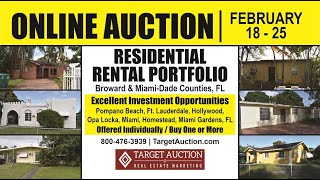 AUCTION - 15 residential Property Portfolio in Broward & Miami-Dade Counties, Florida