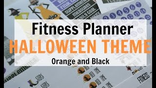 Plan with me in my Fitness Planner :  Halloween Decor #1