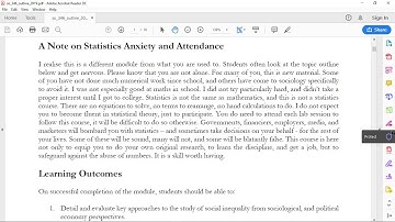 SO346 Week 1 Lecture 1, Introduction and Module Outline