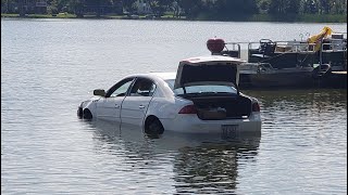 Lake County Sheriff's Office and Gurnee FD on Scene of a Car in the Water in Warren Township, IL