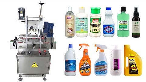 inline plastic screw cap bottle capping machine with four wheels video