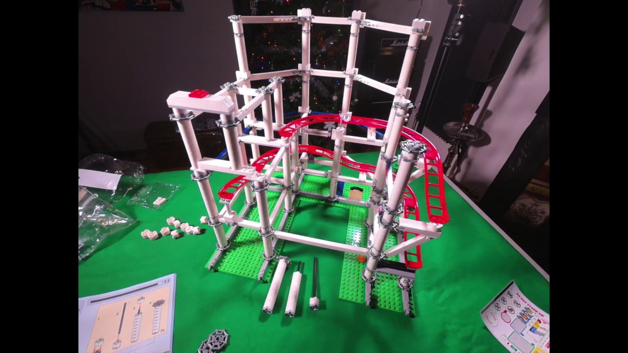 Lego Roller Coaster (2018) 5 minute build time lapse
