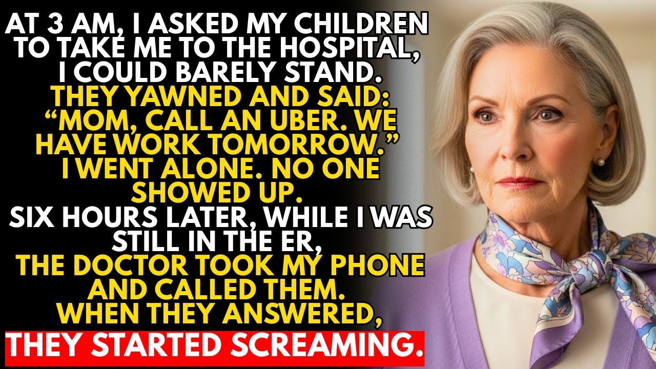 I Asked My Children To Take Me To The Hospital It Was Urgent They Said: “Call An Uber.”