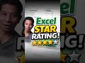 Automatic ⭐⭐⭐⭐⭐ Star Rating in Excel Portrait Video #ExcelTips