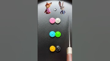 Guess the mixed colors of Zootopia 2#zootopia2 #colormixing #satisfying #sharkzhan