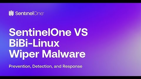SentinelOne Demo: SentinelOne VS  BiBi-LInux Wiper Malware - Detection and Mitigation
