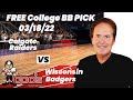 College Basketball Pick - Colgate vs Wisconsin Prediction, 3/18/2022 Best Bets, Odds & Betting Tips