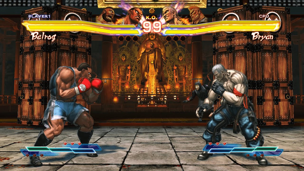 Балрог и Зангиев против Брайана и Джека X (самый сложный уровень) - Street Fighter X Tekken