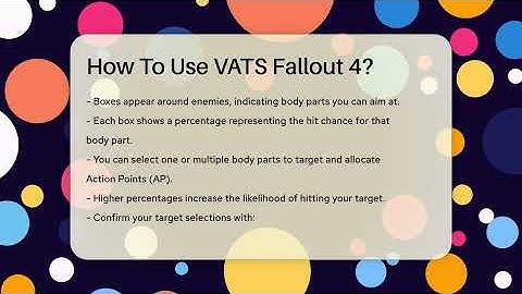 How To Use VATS Fallout 4? - The SciFi Reel