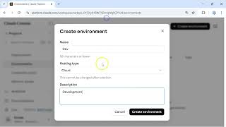 Create New Claude Environment