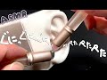 【ASMR】シリコンリップブラシに液体のりやキラキラをまぶして耳奥までほじくる、ぺたぺた音が睡眠効果を増強😴/sleeping,relaxing,trigger