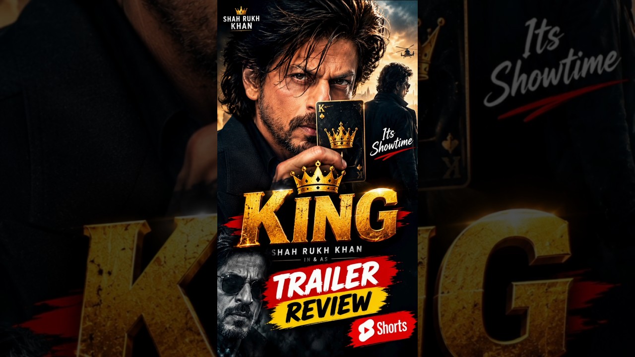 KING 👑 Shah Rukh Khan का खतरनाक अवतार! 🔥 | Official Trailer Review | #Shorts poster