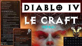 Diablo 4 Comment fonctionne le Craft dans la Beta