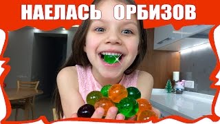 ДЕЛАЕМ ОРБИЗЫ Вика Кушает Гигантские Орбизы Разных Цветов Giant Orbeez /// Вики Шоу