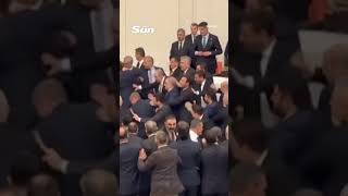 Brawl Breaks Out In Turkish Parliament Over Controversial Appointment