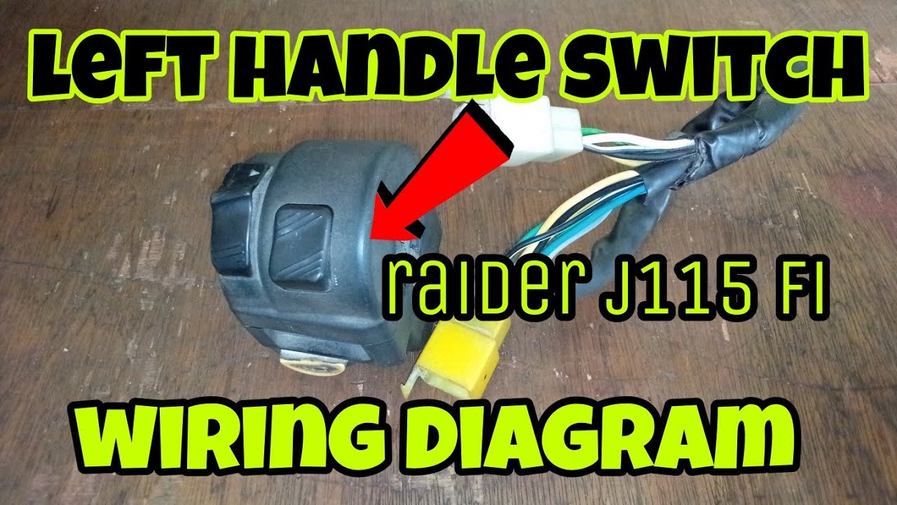 LEFT HANDLE SWITCH WIRING DIAGRAM || RAIDER J115 FI ZUSUKI @rdworksideas