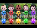 Color ball finger family  itsy bitsy spider more nursery rhymes  kids songs  kindergarten