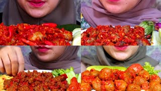 #124 Request KOMPILASI MUKBANG AIRA ASMR NASI SAMBEL MERCON 🔥
