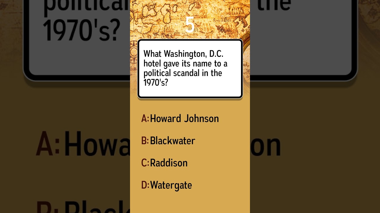 Which D.C. hotel was tied to a 1970's political scandal?