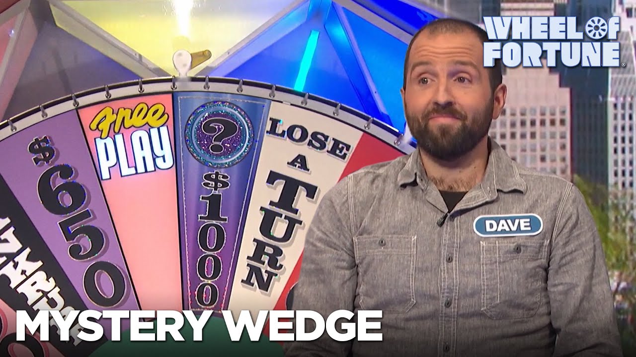 Dave Wins $10K With the Mystery Wedge | Wheel of Fortune - YouTube