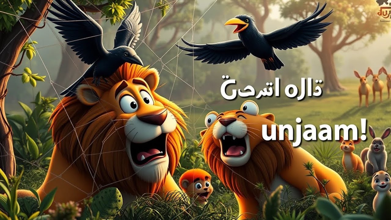 The Story of Lion 🦁 & Crow | Crow take revenge from Lion | Hindi Story 