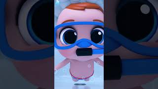 Swim Swim Swim | Little Angel | Cars & Truck Videos For Kids | #Shorts