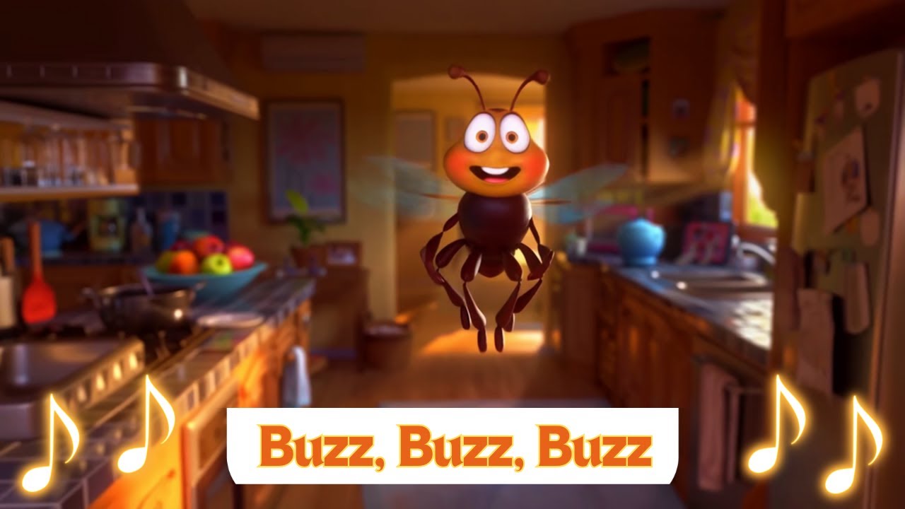 Buzz, Buzz, Buzz I Sing Along Kids Songs for Children, Toddlers, Preschoolers, Kindergarten I Fly