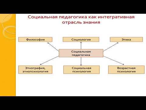 1 Социальная педагогика как отрасль научного знания