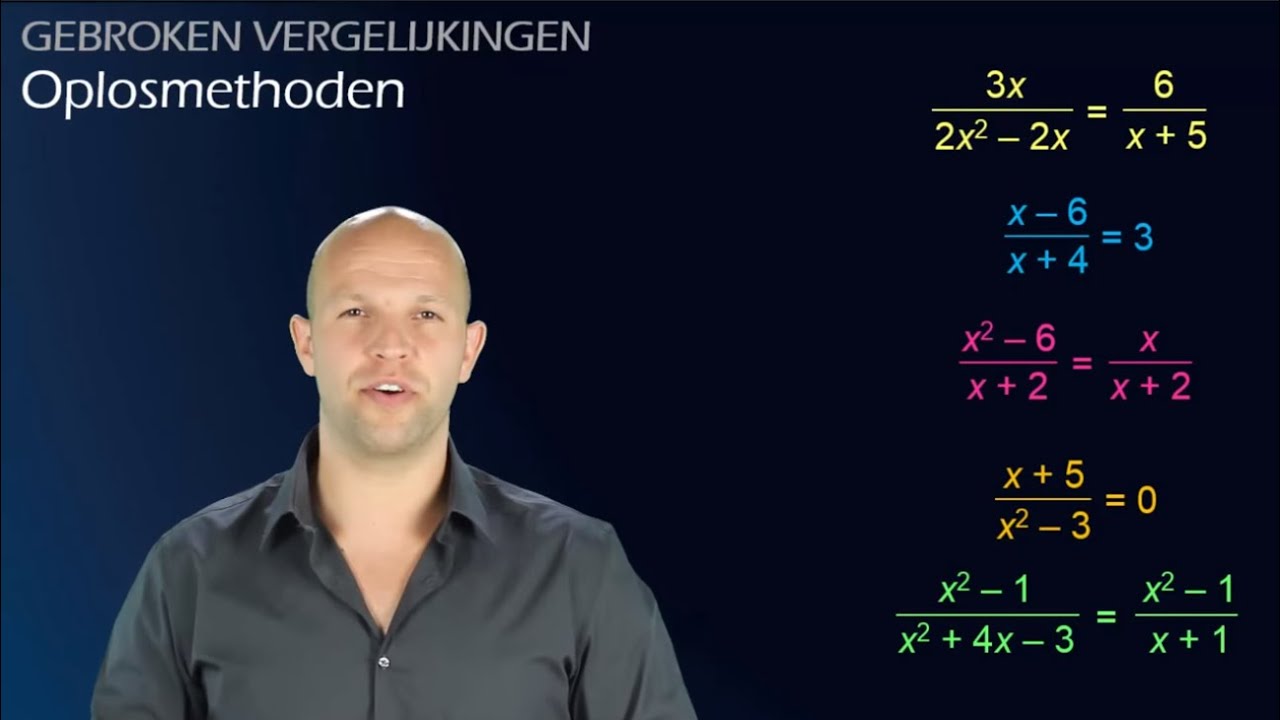 Hoe los je een gebroken vergelijking op? - Alle oplosmethoden (havo/vwo