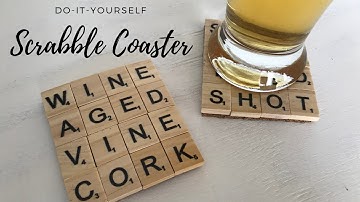 Do-it-yourself scrabble coasters
