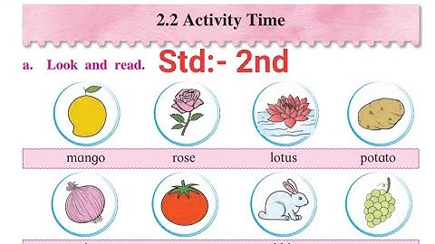 2.2 Activity Time 2nd std Unit two English Maharashtra board | #activity_time_std_2nd_unit_2