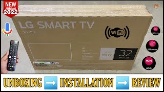 LG 32LQ570BPSA 2022 || 32 inch HD ThinQ WebOS Smart Tv Unboxing And Review || Complete Remote Demo