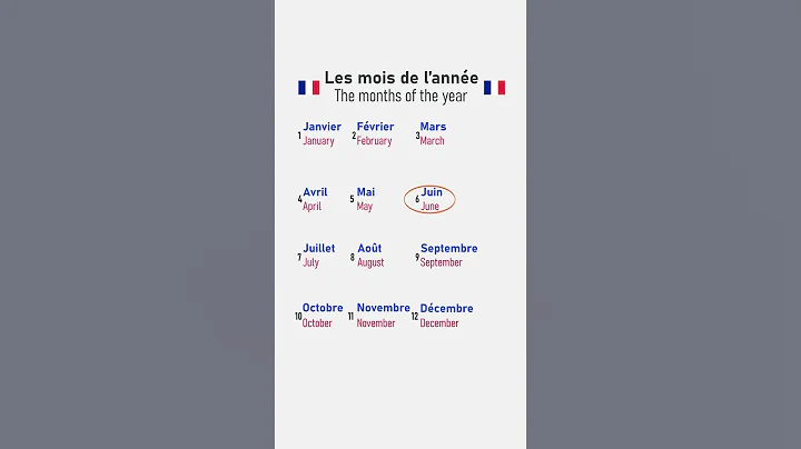 Learn the months of the year in french. More french lessons in our app Frenza. Download it now.