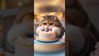 Cat Playing With Cake |#Shorts #Viralshorts #Cat