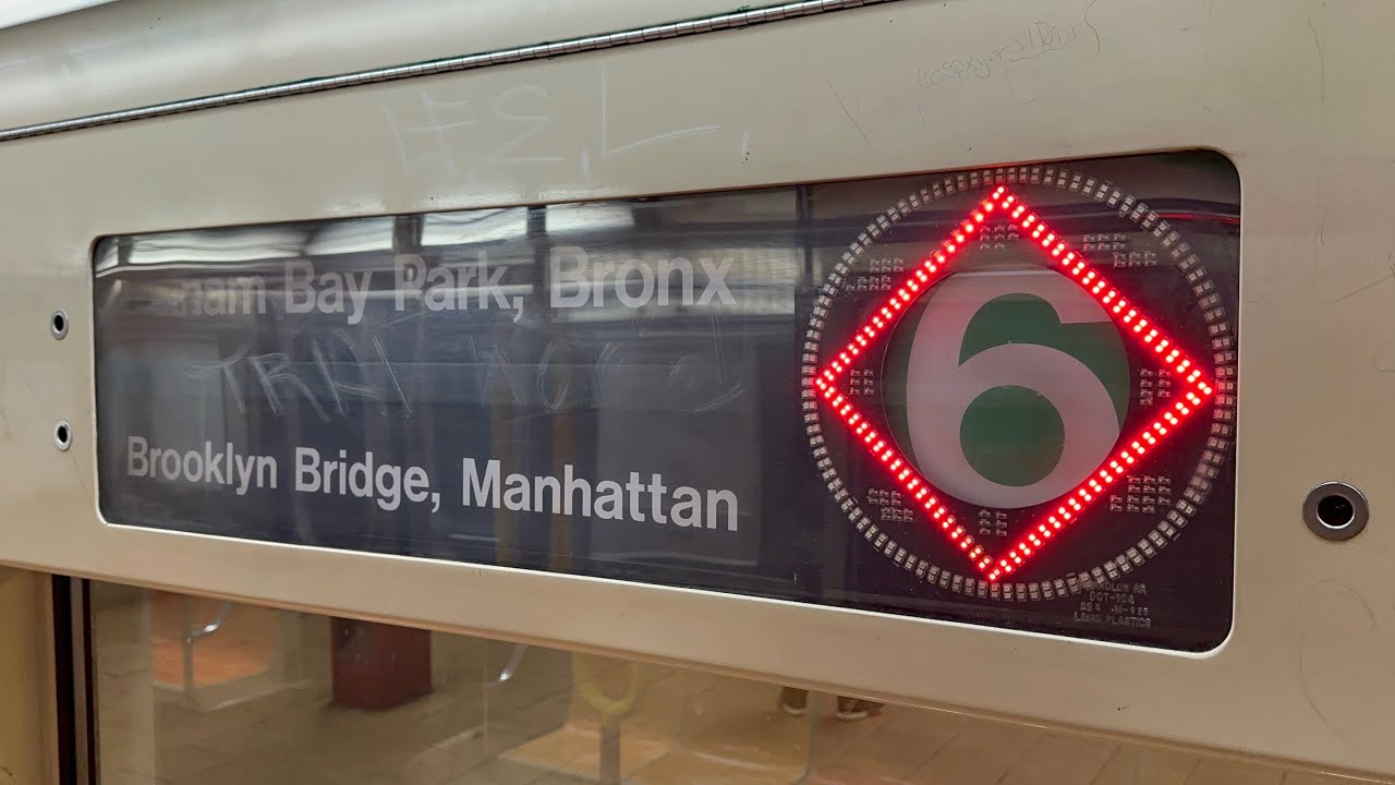 The Lexington Avenue Line: R62A ＜6＞Exp Train Ride from Brooklyn Bridge ...