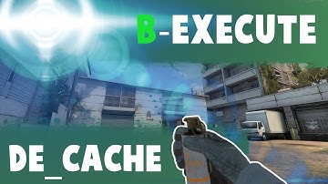 CS:GO ❂ TOP 5 B-Execute Smokes on CACHE [Terrorist]
