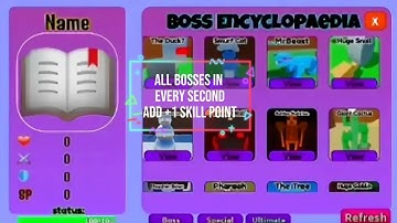 All locations of bosses in every second add +1 skill point