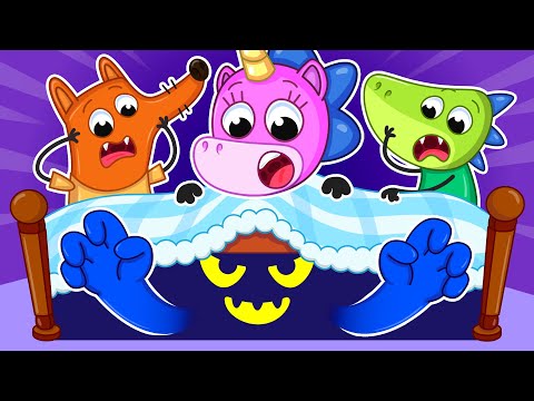 Monstros Debaixo Da Minha Cama! | Não Tenha Medo Do Escuro, Bebê! 👾😓 | Pequenina Mimi🦄