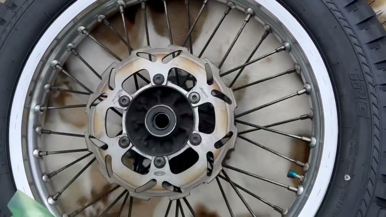 kawasaki klx250ブレーキディスク交換 - YouTube