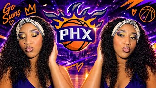 Phoenix suns inspired  makeup look | nba look