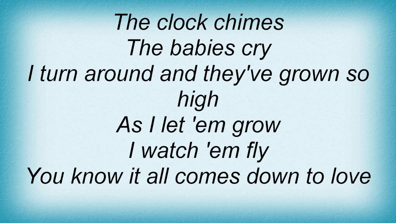 Faith Hill It All Comes Down To Love Lyrics Youtube
