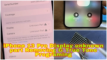 iPhone 13 Pro Display unknown part Removing & True Tone Programing | #iphone #unknown #part #remove