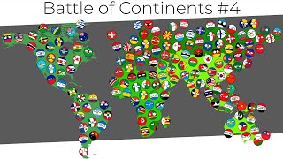 Countries Marble Race Battle of Continents #4 | Marble Race Countryballs