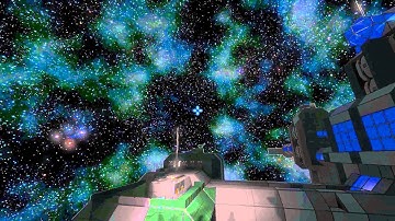 Space Engineers: FXAA cranking contrast on the skybox