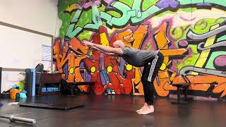Floating heels hip hinge stretch