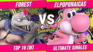 eSelTurboIñakiFest III Winners Top 16 - f0rest (King K. Rool) Vs. elpoponaicas (Yoshi, Terry) - SSBU
