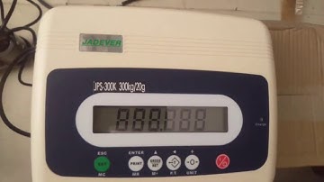 Hiệu chuẩn cân bàn điện tử Jadever JPS-300K sử dụng đầu cân JWI-586