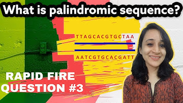 What is palindromic sequence in a DNA ? | Rapid-fire question series | Q3
